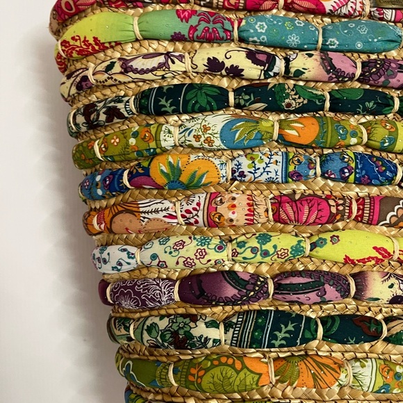 Cappelli Straworld - Large woven fabric bucket tote bag - Picture 6 of 14